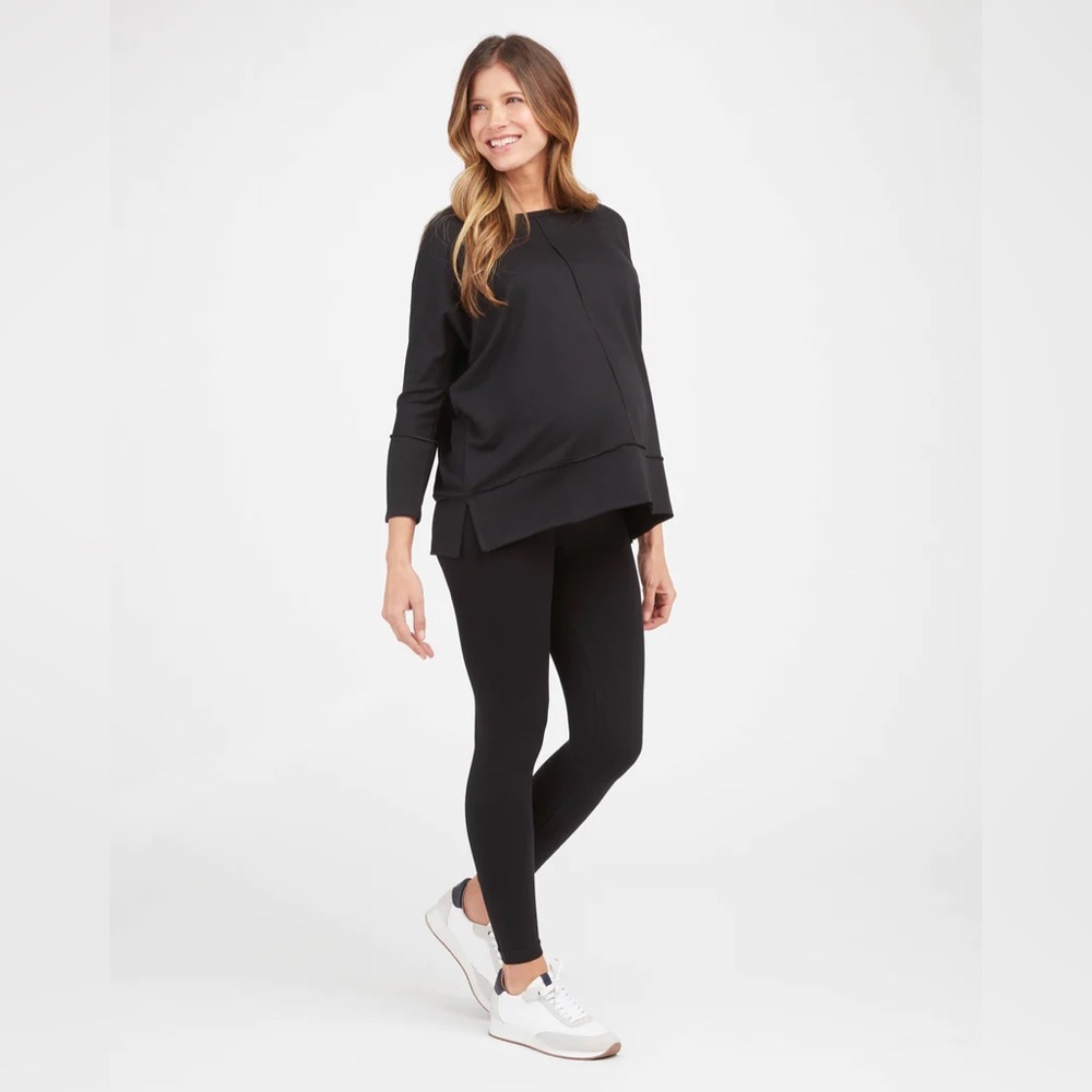 SPANX Navy Maternity Leggings